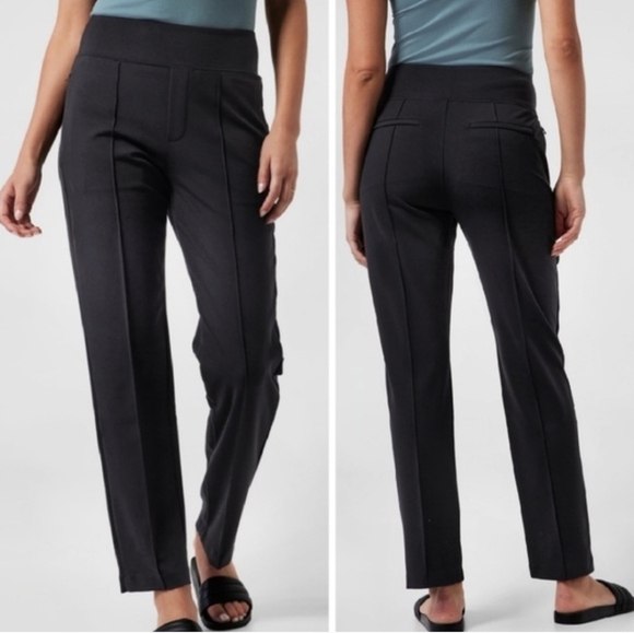 Athleta Pants - Athleta Eastbound Straight Pants in Black High Rise NWOT